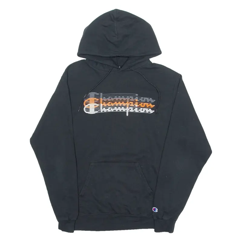 CHAMPION Mens Black Hoodie M