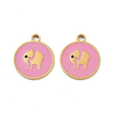 Ion Plating(IP) 316 Stainless Steel Enamel Pendants