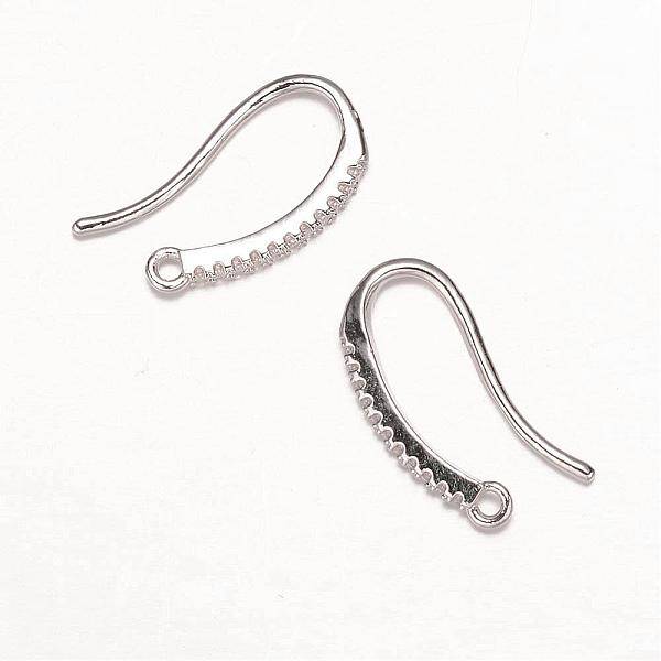 Brass Micro Pave Cubic Zirconia Earring Hooks