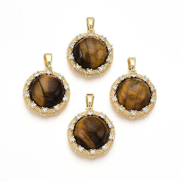 Natural Tiger Eye Pendants