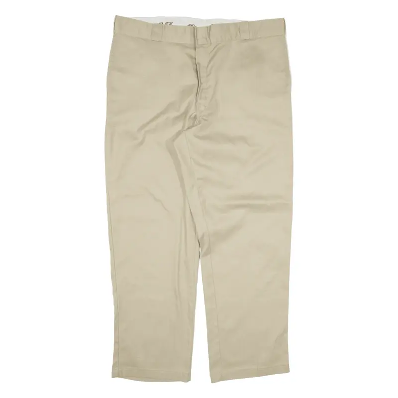 DICKIES 874 Workwear Trousers Beige Regular Straight Mens W40 L30