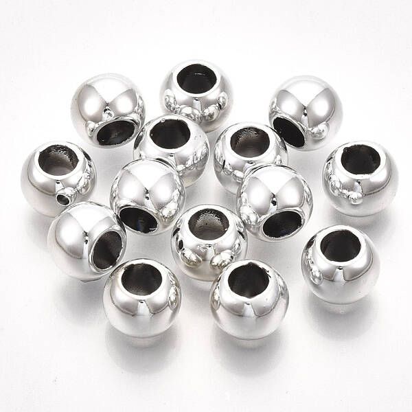 UV Plating ABS Plastic European Beads
