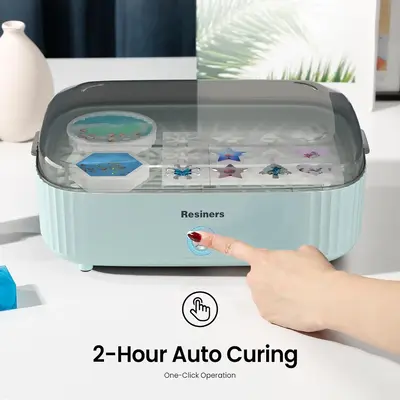 Resiners Resin Curing Machine with Larger Tray for Resin Starter, Cure Air, Auto Curing 2H Resin Supplies, Resin Dryer Curing...