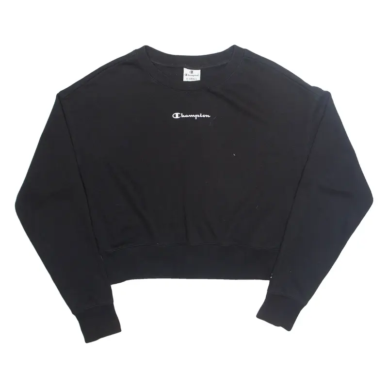 CHAMPION Cropped Womens Sweatshirt Brown XS