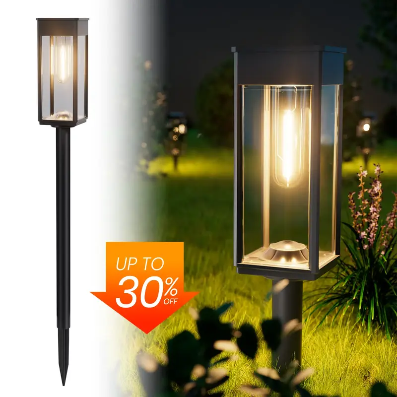 Elegant Solar Pathway Lights Modern Luxury | Auto On/Off & Waterproof | For Garden, Yard & Driveway,solar outdoor lights,Sola...