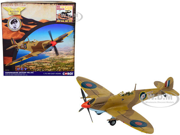 Supermarine Spitfire Mk.IXc Fighter Aircraft WG CDR Colin Falkland Gray RAF 322 Wing Operation Husky (July 1943) The Aviation...