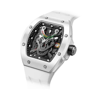Tsar Bomba Men's Ceramic Automatic Watch | White | 45mm | Sapphire Crystal | Miyota Movement | 5 ATM Water-Resistant | Luxury...