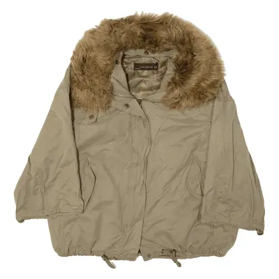 ZARA Parka Jacket Green Womens M