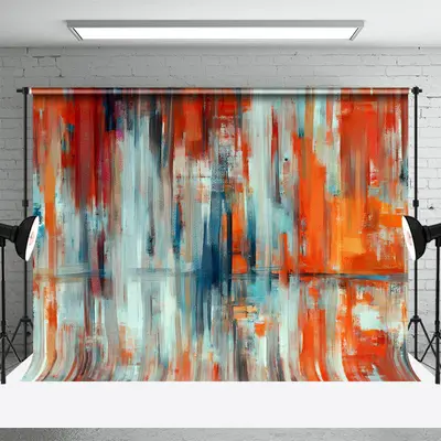 Red Blue Abstract Graffiti Wall Photography Backdrop - Aperturee