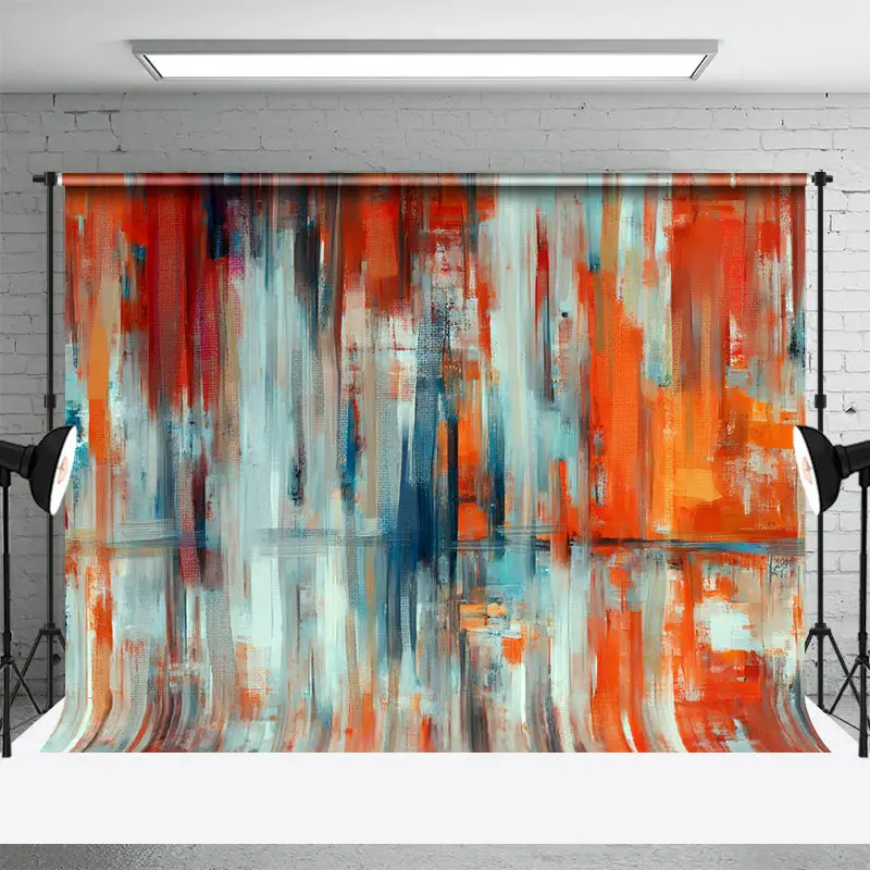 Red Blue Abstract Graffiti Wall Photography Backdrop - Aperturee