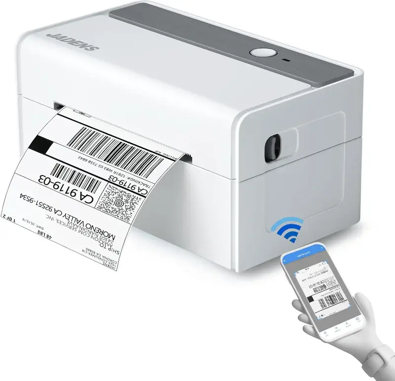 JADENS Bluetooth Label Printer Thermal Shipping Printer Wireless Printer for Small Business & Package, USPS, UPS, Compatible ...