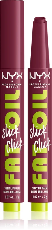NYX Professional Makeup Fat Oil Slick Click Tinted Lip Balm Color 09 That's Major 2 g