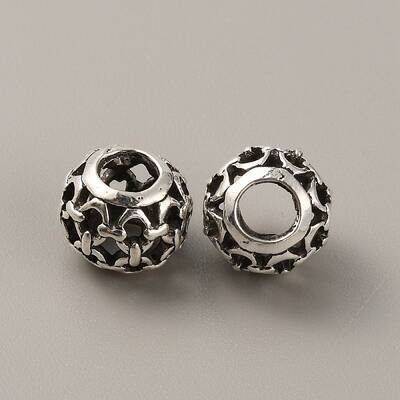 Tibetan Style Alloy European Beads