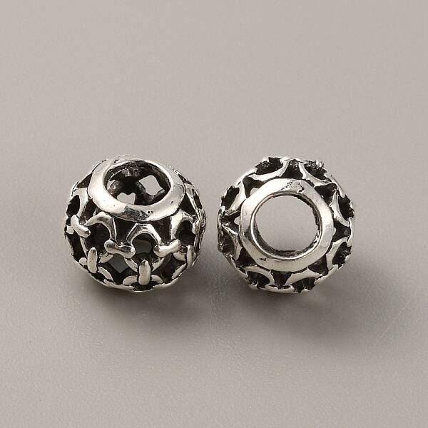Tibetan Style Alloy European Beads