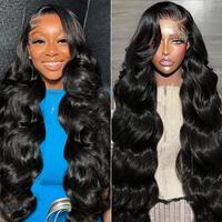 13x6 Lace Wigs Brazilian Human Hair Body Wave 13x6 Transparent Lace Frontal Wigs for Women Pre Plucked Natural Hairline Bling...