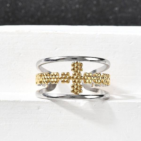 304 Stainless Steel Adjustable Open Cuff Rings