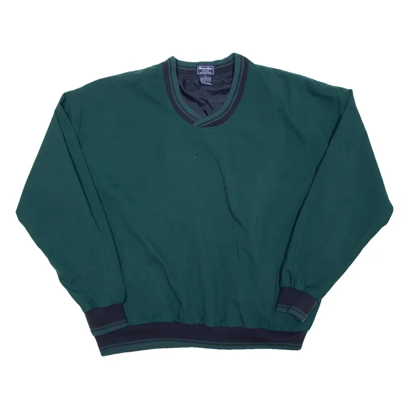 WINNER MATE Mens Sweatshirt Green V-Neck L