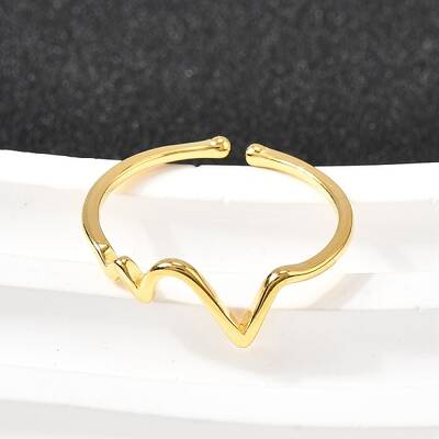 ECG 925 Sterling Silver Cuff Rings for Women