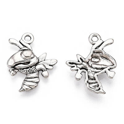 Tibetan Style Alloy Bee Pendants