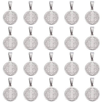 20Pcs 304 Stainless Steel Pendants