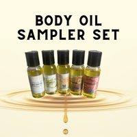 Body Oil Sampler set ot 5 Body Oils which inlcude 2 of our hottest sellers