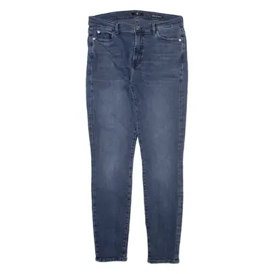 7 FOR ALL MANKIND Womens Jeans Blue Slim Skinny W31 L29