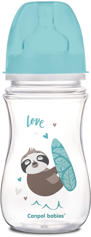 Canpol babies Exotic Animals Blue bottle 240 ml