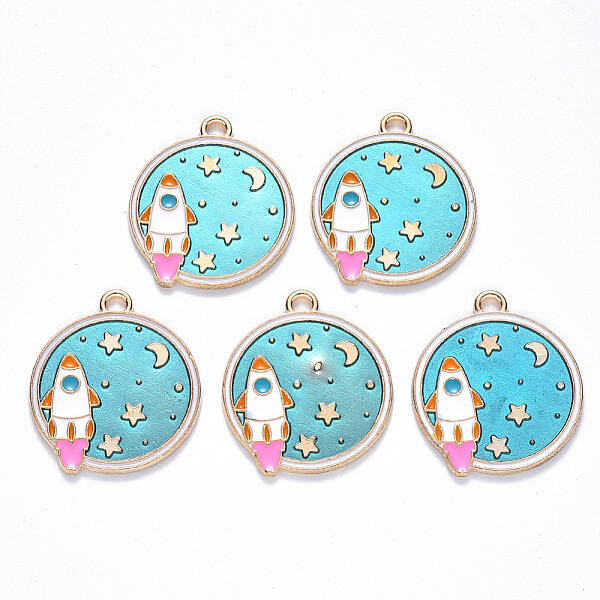 Alloy Enamel Pendants