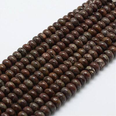 Natural Red Snowflake Obsidian Beads Strands