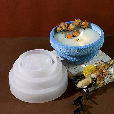 Bowl Shape DIY Silicone Candle Holer Molds