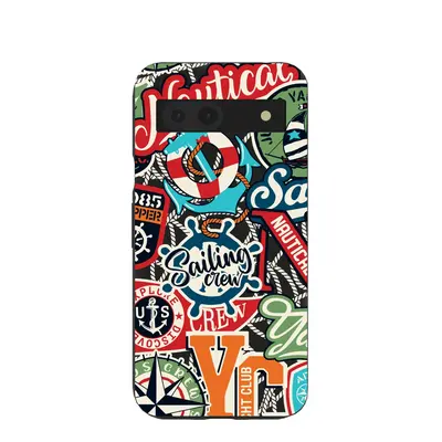 Black All Aboard Google Pixel 8a Case