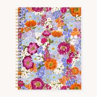 Spiral Lined Notebook, 120 pages of recycled paper with soft touch cover and gold spiral binding