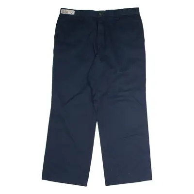 DICKIES Workwear Mens Twill Trousers Blue Regular Straight W36 L28