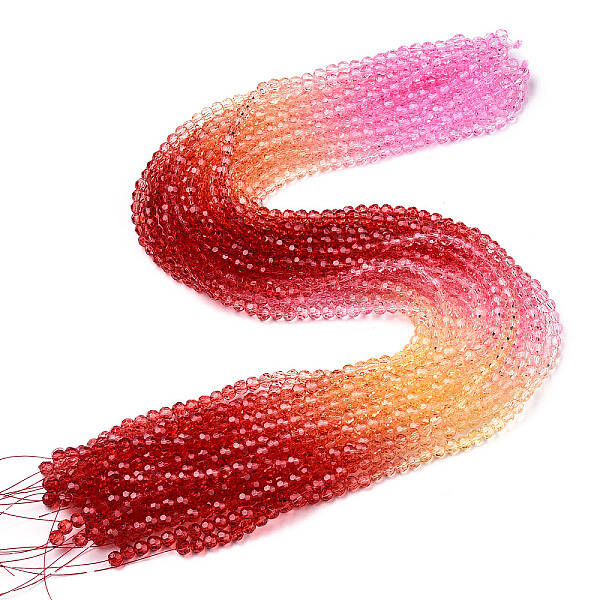 Transparent Glass Beads Strands