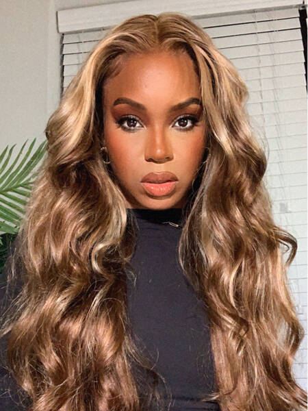 UNice Gorgeous Highlight Honey Blonde Bouncy Body Wave Hair 4 Bundles