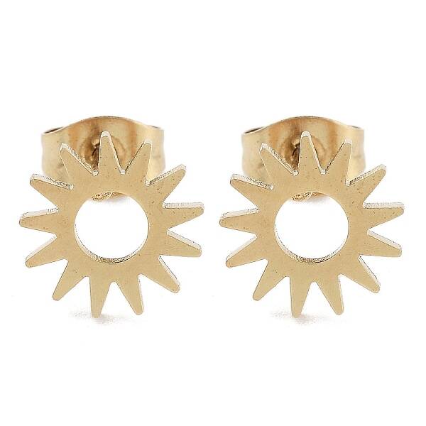 PVD Vacuum Plating 304 Stainless Steel Stud Earrings for Women