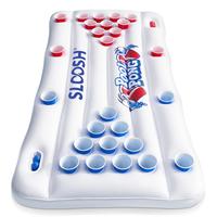 SLOOSH Pool Games for Adults Pool Floats Inflatable Pong Table Floating Water Games Party 6x3 FT with 10 Pong Balls and Cup H...