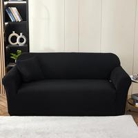 Solid Color Sofa Cover with Pillowcase, 1 Count Modern Simple Sofa Slipcover with 1 Count Pillowcase without Core, Dustproof ...
