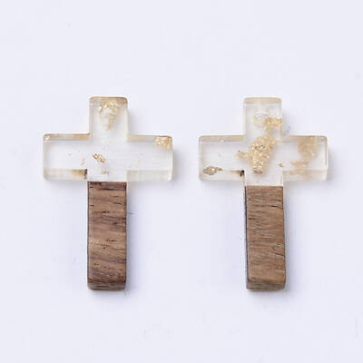 Resin & Walnut Wood Pendants