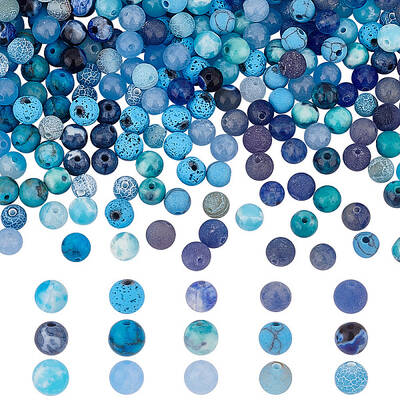 300Pcs 15 Styles Natural & Synthetic Mixed Gemstone Beads