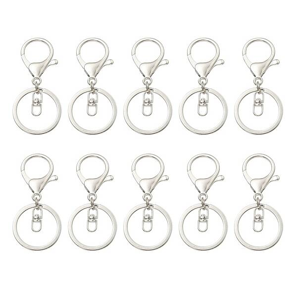 10Pcs Alloy Split Key Rings