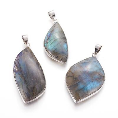 Natural Labradorite Pendants
