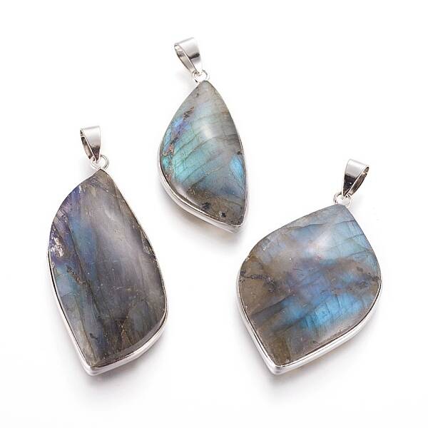 Natural Labradorite Pendants