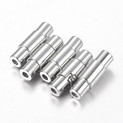 Tarnish Resistant 304 Stainless Steel Locking Tube Magnetic Clasps