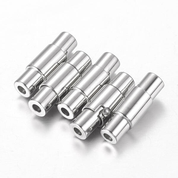 Tarnish Resistant 304 Stainless Steel Locking Tube Magnetic Clasps