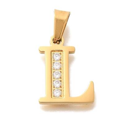 Ion Plating(IP) 304 Stainless Steel Rhinestone Pendants