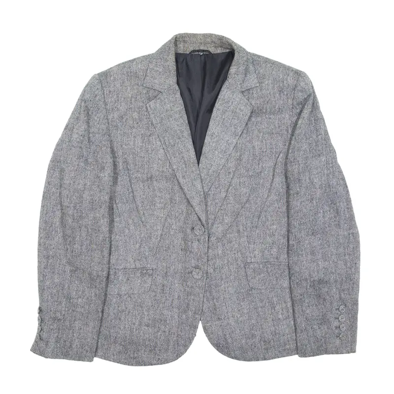 YESSICA Blazer Jacket Grey Wool Womens L