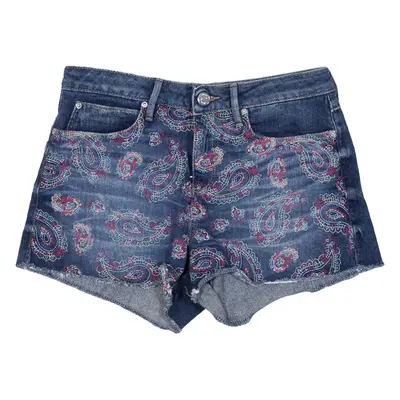 GUESS Paisley Womens Denim Shorts Blue Relaxed S W27