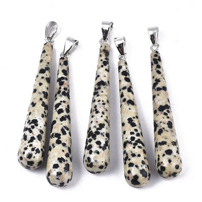 Natural Dalmatian Jasper Big Pendants