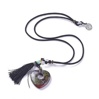 Natural Dragon Blood Pendant Necklaces